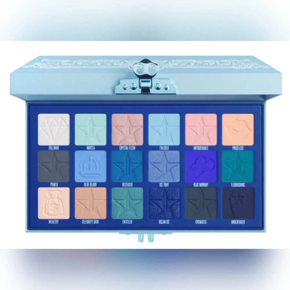 JEFFREE STAR COSMETICS Blue Blood ARTISTRY Pallette 18 Eyeshadows NWT